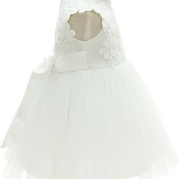 Baby Girls Dress Christening Baptism Party Formal Dresses（3M~6M) - Picture 5 of 9
